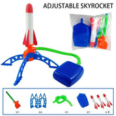 Kid Air Rocket Foot Pump Launcher Outdoor Air Pressed Stomp Soaring Rocket Toys Child Play Set Jump Sport Games Toy For Children - NTKSTORE
